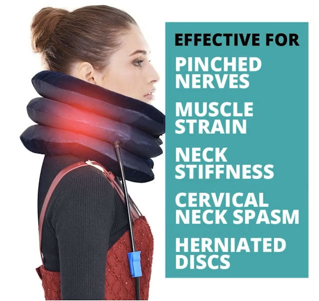 Neckly-Inflatable Neck Stretcher Device